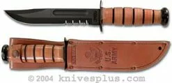 Ka-Bar Knives KA-1219, KA-BAR Fighting/Utility, US Army, Part Serrated