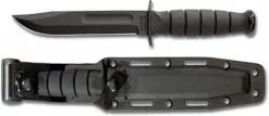Ka-Bar Knives KA-1258, KA-BAR Short Black Utility, Plain Edge, Synthetic Sheath