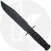 Ka-Bar Knives KA-BAR Black Fighter - 1269 - Plain Edge Clip Point - Black Kraton G - USA Made