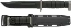 Ka-Bar Knives KABAR D2 Extreme 1292 - Fighting Utility Knife - Black D2 Plain Edge Fixed Blade - Kraton G Handle - USA Made