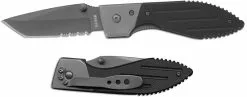 Ka-Bar Knives KABAR Warthog Tanto Folder, Part Serrated, KA-3075