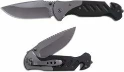 Ka-Bar Knives KABAR 3085 Coypu Folder Value Price Rescue Knife With Glass Breaker And Seat Belt Cutter