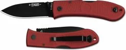 Ka-Bar Knives KABAR 4062RD Dozier Folding Hunter EDC Drop Point Red Zytel Lockback Knife