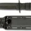 Ka-Bar Knives KA-5054, KA-BAR Short Black KA-BAR Tanto, Synthetic Sheath