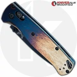 Benchmade Knives MODIFIED Benchmade Bugout 535BK Knife + KP Titanium Quasar Scales -Benchmade Knives Shop KP 535 17 CLOSED FRONT