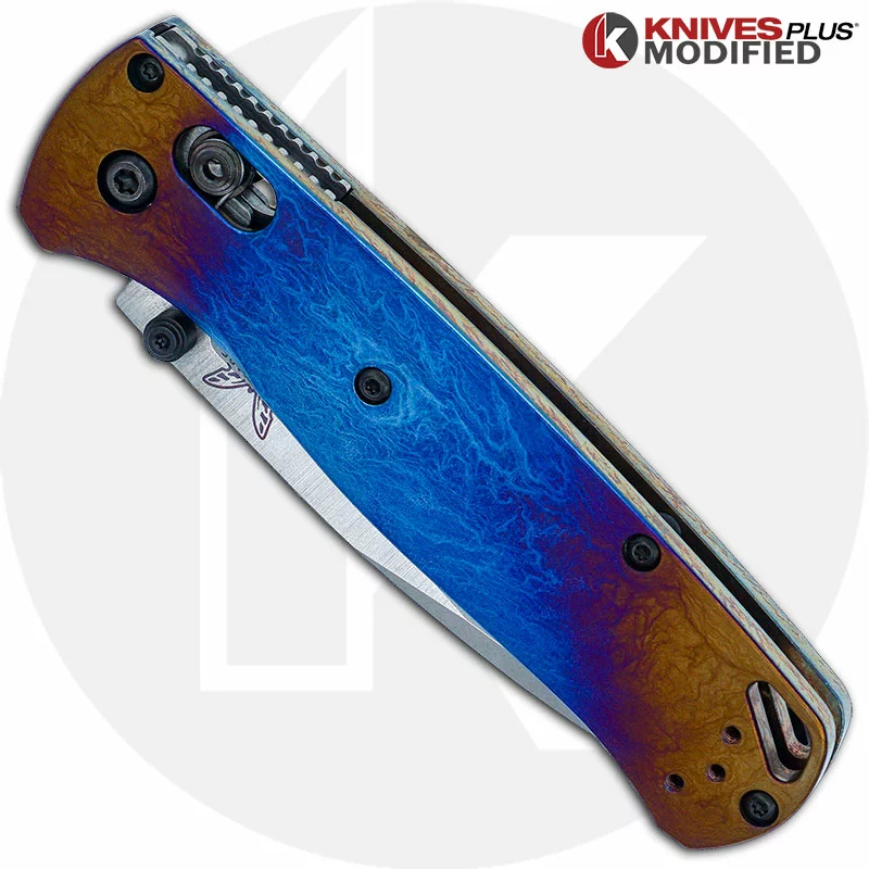 Benchmade Knives MODIFIED Benchmade Bugout 535 Knife + KP Titanium Super Nova Scales + KP Black Thumbstud & Standoffs 2 Benchmade Knives MODIFIED Benchmade Bugout 535 Knife + KP Titanium Super Nova Scales + KP Black Thumbstud & Standoffs - Image 2