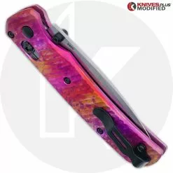 Benchmade Knives MODIFIED Benchmade Bugout 535 + AWT Archon Custom Anodized Scales + KP Black Thumbstud & Standoffs -Benchmade Knives Shop KP 535 AWT CUSTOM2 CLOSED BACK