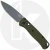 Benchmade Knives MODIFIED Benchmade Bugout 535GRY-1 Knife + AWT OD Green Aluminum Scales
