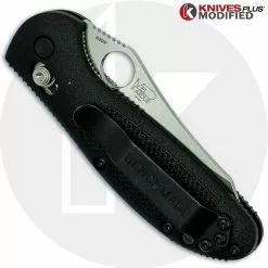 Benchmade Knives MODIFIED Benchmade Mini Griptilian 555 - S30V - Sheepsfoot Regrind -Benchmade Knives Shop KP 555HG 3 NEW CLOSED BACK LOGO