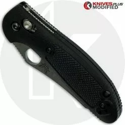 Benchmade Knives MODIFIED Benchmade Mini Griptilian 555 - S30V - Sheepsfoot Regrind -Benchmade Knives Shop KP 555HG 3 NEW CLOSED FRONT LOGO