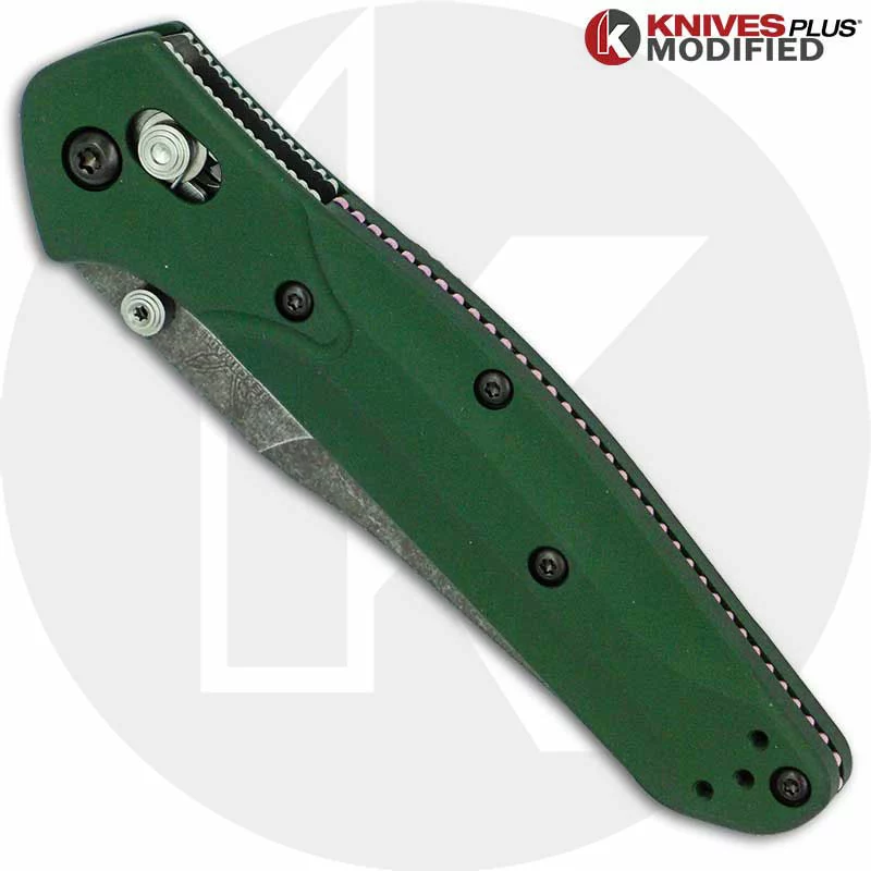 Benchmade Knives MODIFIED Benchmade 940 Osborne Knife - Acid Stonewashed - Aluminum Handle 3 Benchmade Knives MODIFIED Benchmade 940 Osborne Knife - Acid Stonewashed - Aluminum Handle - Image 3