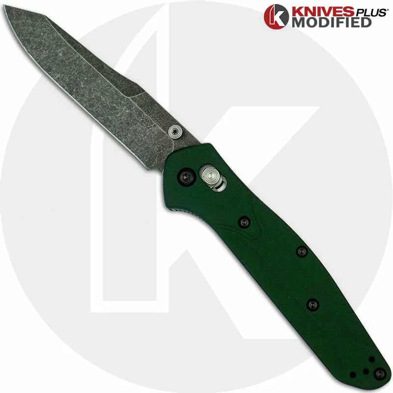 Benchmade Knives MODIFIED Benchmade 940 Osborne Knife - Acid Stonewashed - Aluminum Handle 1 Benchmade Knives MODIFIED Benchmade 940 Osborne Knife - Acid Stonewashed - Aluminum Handle