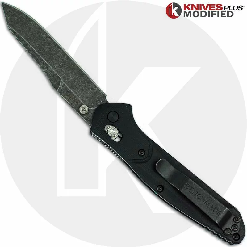Benchmade Knives MODIFIED Benchmade 940-2 Osborne Knife - Acid Stonewash - G10 Handle 2 Benchmade Knives MODIFIED Benchmade 940-2 Osborne Knife - Acid Stonewash - G10 Handle - Image 2