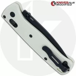 Benchmade Knives MODIFIED Benchmade Bugout 535BK Knife + KP White Bone G10 Scales -Benchmade Knives Shop KP BUGOUT WHITE CLOSED BACK