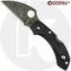 Spyderco Knives MODIFIED Spyderco Dragonfly 2 - Wharncliffe - Acid Stonewash - Black Handle