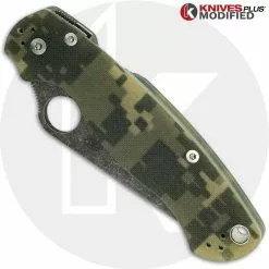 Spyderco Knives MODIFIED Spyderco Para Military 2 - Acid Stonewash - Digital Camo G10 -Benchmade Knives Shop KP C81GPCMO2 1 NEW CLOSED FRONT LOGO
