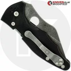 Spyderco Knives MODIFIED Spyderco Yojimbo 2 Knife - ACID WASH - C85GP2 -Benchmade Knives Shop KP C85GP2 2 NEW CLOSED BACK LOGO