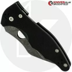 Spyderco Knives MODIFIED Spyderco Yojimbo 2 Knife - ACID WASH - C85GP2 -Benchmade Knives Shop KP C85GP2 2 NEW CLOSED FRONT LOGO