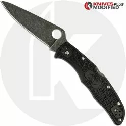 Spyderco Knives MODIFIED Spyderco Endura 4 - ACID WASH - Black Handle