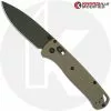 Benchmade Knives MODIFIED Benchmade Bugout 535 Knife + KP Desert Tan G10 Scales + KP Black Thumbstud & Standoffs + Cobalt Kinetics Green Cerakote