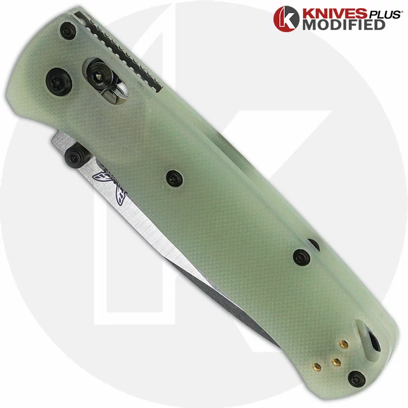 Benchmade Knives MODIFIED Benchmade Bugout 535 Knife + KP Jade G10 Scales + KP Black Thumbstud & Standoffs 2 Benchmade Knives MODIFIED Benchmade Bugout 535 Knife + KP Jade G10 Scales + KP Black Thumbstud & Standoffs - Image 2