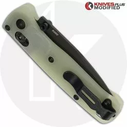 Benchmade Knives MODIFIED Benchmade Mini Bugout 533BK Knife + KP Contoured Jade G10 Scales -Benchmade Knives Shop KP MINIBUGOUT JADE CLOSED BACK