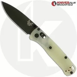 Benchmade Knives MODIFIED Benchmade Mini Bugout 533BK Knife + KP Contoured Jade G10 Scales