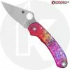 Spyderco Knives MODIFIED Spyderco Para 3 Knife + AWT Agent SKINNY Custom Anodized Scales