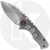 Medford Knife And Tool Medford Micro Praetorian T - Tumbled S35VN Drop Point - Tumbled Titanium Handle - Frame Lock Folder - USA Made