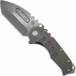 Medford Knife And Tool Medford Praetorian T Knife - Tumbled Tanto - Bronze Anodized Titanium - Frame Lock Folder - USA Made