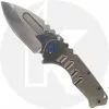 Medford Knife And Tool Medford Praetorian T - Tumbled S35VN Drop Point - Tumbled Titanium - Frame Lock Folder - NP3 Breaker - USA Made