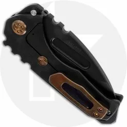 Medford Knife And Tool Medford Praetorian Genesis T - PVD S35VN Drop Point - PVD Titanium Handle - Frame Lock Folder - USA Made -Benchmade Knives Shop MKT 029SPD 1 CLOSED BACK