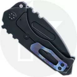 Medford Knife And Tool Medford Praetorian Genesis T - PVD S45VN Tanto - Flamed Rip Curl / PVD Ti - Frame Lock Folder - USA Made -Benchmade Knives Shop MKT 029SPT 3 CLOSED BACK