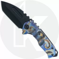 Medford Knife And Tool Medford Praetorian Genesis T - PVD S45VN Tanto - Flamed Rip Curl / PVD Ti - Frame Lock Folder - USA Made