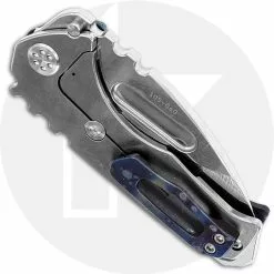 Medford Knife And Tool Medford Praetorian Genesis T - Tumbled S35VN Drop Point - Galaxy Titanium Handle - Frame Lock Folder - USA Made -Benchmade Knives Shop MKT 029STD 1 CLOSED BACK