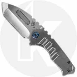 Medford Knife And Tool Medford Praetorian Genesis T - Tumbled S35VN Tanto - Tumbled Titanium Handle - Frame Lock Folder - USA Made
