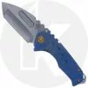 Medford Knife And Tool Medford Praetorian Genesis T - Tumbled S35VN Tanto - Blue Ti - Frame Lock Folder - USA Made
