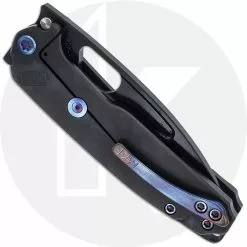 Medford Knife And Tool Medford Infraction - Tumbled PVD S35VN - Tumbled PVD Ti - Frame Lock Folder - USA Made -Benchmade Knives Shop MKT 031SJQ CLOSED BACK