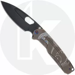 Medford Knife And Tool Medford Infraction - PVD S35VN - Bronze Filigree Ti - Frame Lock Folder - USA Made