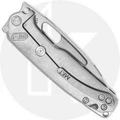 Medford Knife And Tool Medford Infraction - Tumbled S35VN - Tumbled Ti - Frame Lock Folder - USA Made -Benchmade Knives Shop MKT 031STQ 3 CLOSED FRONT