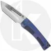 Medford Knife And Tool Medford Marauder-H Knife - CPM 3V Tanto - Bead Blast Blue Titanium - Frame Lock Folder - USA Made