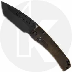 Medford Knife And Tool Medford Slim Midi - PVD S35VN Tanto - Titanium Handle - Frame Lock Folder - USA Made