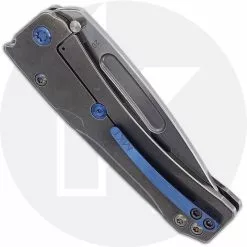 Medford Knife And Tool Medford Slim Midi - Tumbled S35VN Tanto - Tumbled Ti - Frame Lock Folder - USA Made -Benchmade Knives Shop MKT 201STT CLOSED BACK