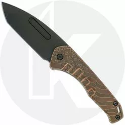 Medford Knife And Tool Medford Praetorian Slim - PVD S35VN Tanto - Bronze Flag Ti - Frame Lock Folder - USA Made