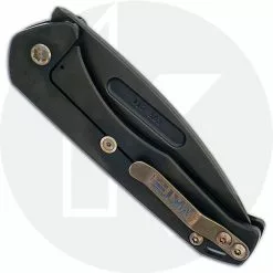 Medford Knife And Tool Medford Praetorian Slim - PVD S35VN Tanto - Gold American Flag - Frame Lock Folder - USA Made -Benchmade Knives Shop MKT 208SPT CLOSED BACK