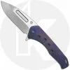 Medford Knife And Tool Medford Praetorian Slim Flipper - Satin S35VN Drop Point - Violet Ti - Frame Lock Folder - USA Made