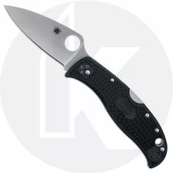 Spyderco Knives Spyderco LeafJumper Knife - C262PBK - VG-10 Leaf Shape Blade - Black FRN - Lock Back