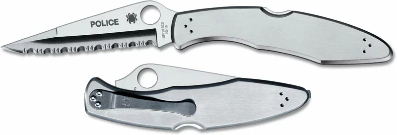 Spyderco Knives Spyderco Police Knife, Serrated, SP-C07S 1 Spyderco Knives Spyderco Police Knife, Serrated, SP-C07S