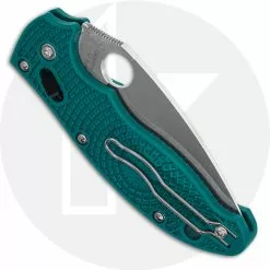 Spyderco Knives Spyderco Manix 2 Lightweight C101PCBL2 - CPM SPY27 Blade - Aqua Blue FRCP Handle - USA Made 6 Spyderco Knives Spyderco Manix 2 Lightweight C101PCBL2 - CPM SPY27 Blade - Aqua Blue FRCP Handle - USA Made -Benchmade Knives Shop SP C101PCBL2 CLOSED BACK