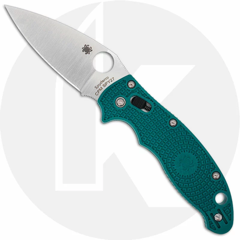 Spyderco Knives Spyderco Manix 2 Lightweight C101PCBL2 - CPM SPY27 Blade - Aqua Blue FRCP Handle - USA Made 1 Spyderco Knives Spyderco Manix 2 Lightweight C101PCBL2 - CPM SPY27 Blade - Aqua Blue FRCP Handle - USA Made